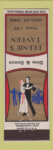 Matchbook Cover - Bernie's Tavern Harlan IA