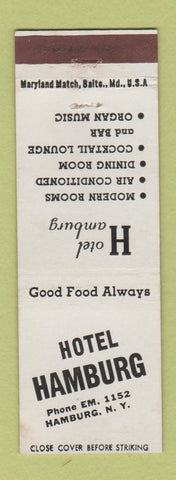 Matchbook Cover - Hotel Hamburg NY