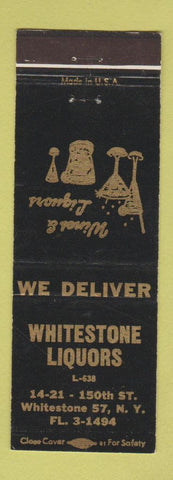 Matchbook Cover - Whitestone Liquors NY