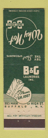 Matchbook Cover - Why Not Shirt Service Laundry Buffalo NY