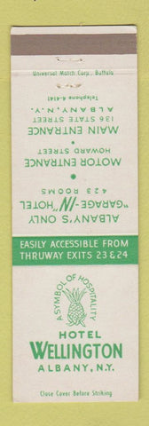 Matchbook Cover - Hotel Wellington Albany NY