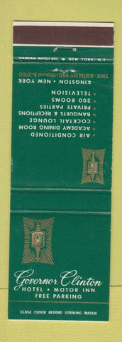 Matchbook Cover - Governor Clinton Hotel Motor Inn Kingston NY