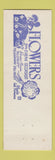Matchbook Cover - Mansfield's Greenhouses flowers Hamburg NY