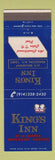 Matchbook Cover - King's Inn White Plains Kingston NY