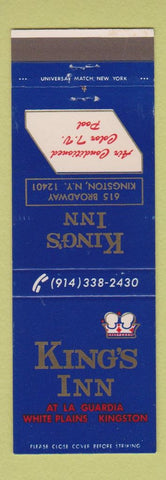 Matchbook Cover - King's Inn White Plains Kingston NY