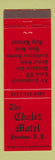 Matchbook Cover - Chalet Motel Potsdam NY