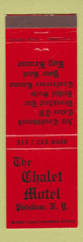 Matchbook Cover - Chalet Motel Potsdam NY