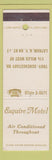Matchbook Cover - Esquire Motel Latham NY white