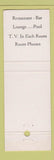 Matchbook Cover - Esquire Motel Latham NY white