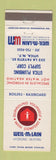 Matchbook Cover - Weil McLain Heating Plumbing Utica NY