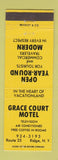 Matchbook Cover - Grace Court Motel Ridge NY