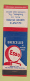 Matchbook Cover - Gum's Esso oil gas Lucketts VA
