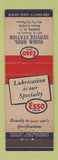 Matchbook Cover - Rubin Bros Esso oil gas Elmira NY