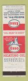Matchbook Cover - Esso Heating oil gas Woolridge Bros West Hartford CT