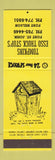 Matchbook Cover - Tompkins Esso oil gas Fort Nelson Fort St John BC outhouse