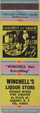 Matchbook Cover - Winchell's Liquor Store Albany NY