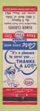 Matchbook Cover - Esso oil gas Elmer Cleeves Ardtrea ON