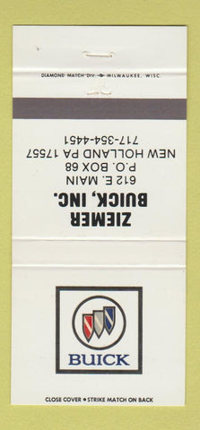 Matchbook Cover - Ziemer Buick New Holland PA 30 Strike