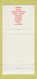 Matchbook Cover - 1971 Chevrolet McConnellsburg PA 30 Strike