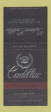 Matchbook Cover - Cashman Cadillac Las Vegas NV 30 Strike