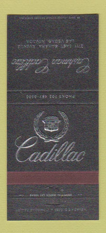 Matchbook Cover - Cashman Cadillac Las Vegas NV 30 Strike