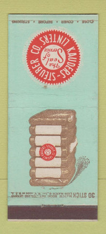 Matchbook Cover - Kauders Steuber Linters Cotton Fiber Chicago IL NYC 30 Stick