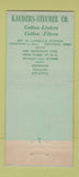 Matchbook Cover - Kauders Steuber Linters Cotton Fiber Chicago IL NYC 30 Stick