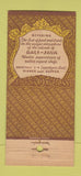 Matchbook Cover - Sarong Room Balinese Japanese Chicago IL 30 Stick