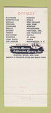 Matchbook Cover - Isthmian Lines Cargo shipping 30 Stick