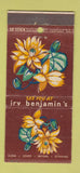 Matchbook Cover - Irv Benjamin's Restaurant Chicago IL 30 Stick