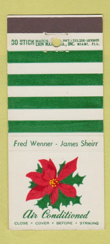 Matchbook Cover - Gray's Inn Miami Beach FL Brook Restaurant 30 Stick