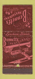 Matchbook Cover - Bennett's Restaurant Alhambra CA 30 Stick