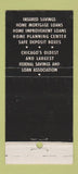 Matchbook Cover - First Federal Savings and Loan Chicago IL 30 Stick