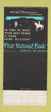Matchbook Cover - First National Bank Tucumcari NM 30 Stick