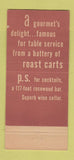 Matchbook Cover - El Prado Restaurant San Francisco CA 30 Stick