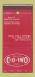 Matchbook Cover - CO Two Fire Equipment Newark NJ 30 Stick