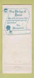 Matchbook Cover - Granson's Restaurant New York City 30 Stick