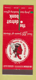 Matchbook Cover - Detroit Bank MI Indian 30 Stick
