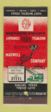 Matchbook Cover - Maxwell Steel Company Dallas TX 30 Stick