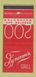 Matchbook Cover - Lynam's Grill Rochester NY 30 Stick