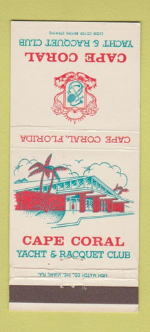 Matchbook Cover - Cape Coral Yacht Racquet Club FL 30 Strike