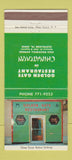 Matchbook Cover - Golden Gate Chinese Restaurant Cleveland OH 30 Strike