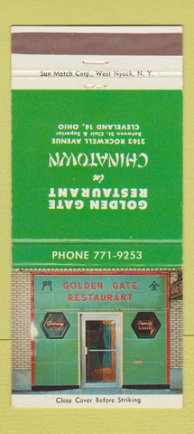 Matchbook Cover - Golden Gate Chinese Restaurant Cleveland OH 30 Strike