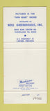 Matchbook Cover - Neill Greenhouses flowers Cleveland OH Orchid 30 Strike