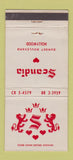 Matchbook Cover - Scandia Restaurant Hollywood CA 30 Strike