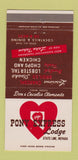 Matchbook Cover - Pony Express Lodge State Line NV 30 Strike