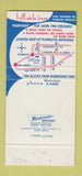 Matchbook Cover - Hillside Inn Plymouth MI 30 Strike