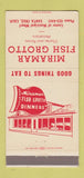 Matchbook Cover - Miramar Fish Grotto Santa Cruz CA 30 Strike