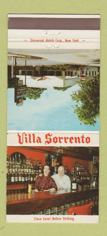 Matchbook Cover - Villa Sorrento Glen Cove LI NY Italian WEAR 30 Strike