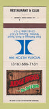 Matchbook Cover - Hilton Inn Wichita KS Judge Riggs Restaurant 30 Strike